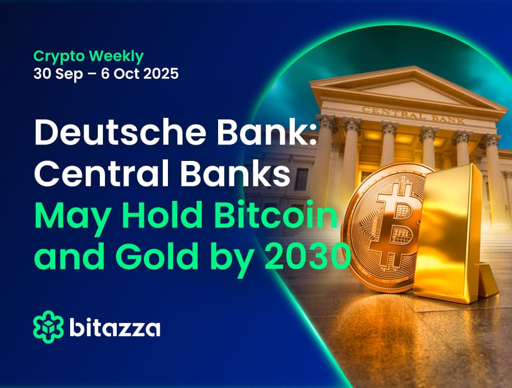 Deutsche Bank: Central Banks May Hold Bitcoin and Gold by 2030