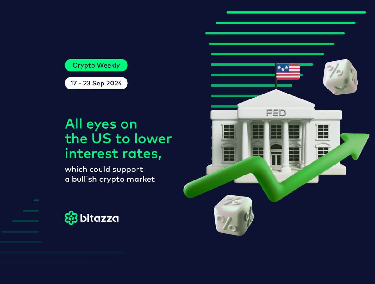 All eyes on the US to lower interest rates, which could support a bullish crypto market.