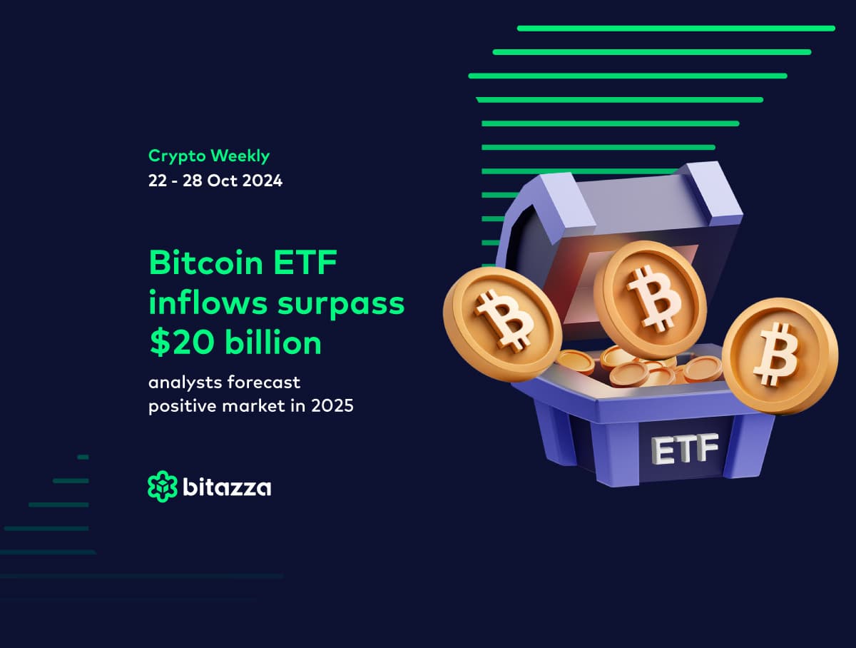 Bitcoin ETF inflows surpass $20 billion; analysts forecast positive market in 2025