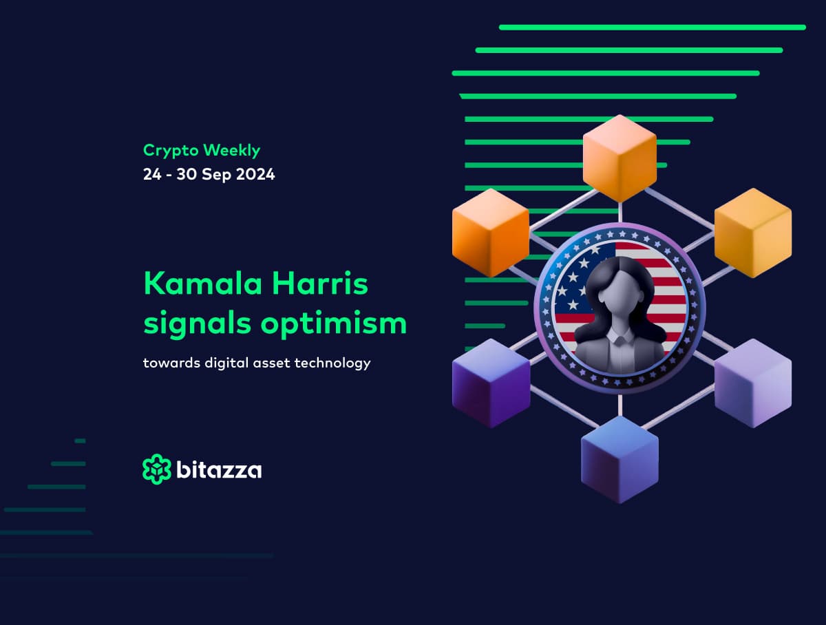 Kamala Harris signals optimism towards digital asset technology.
