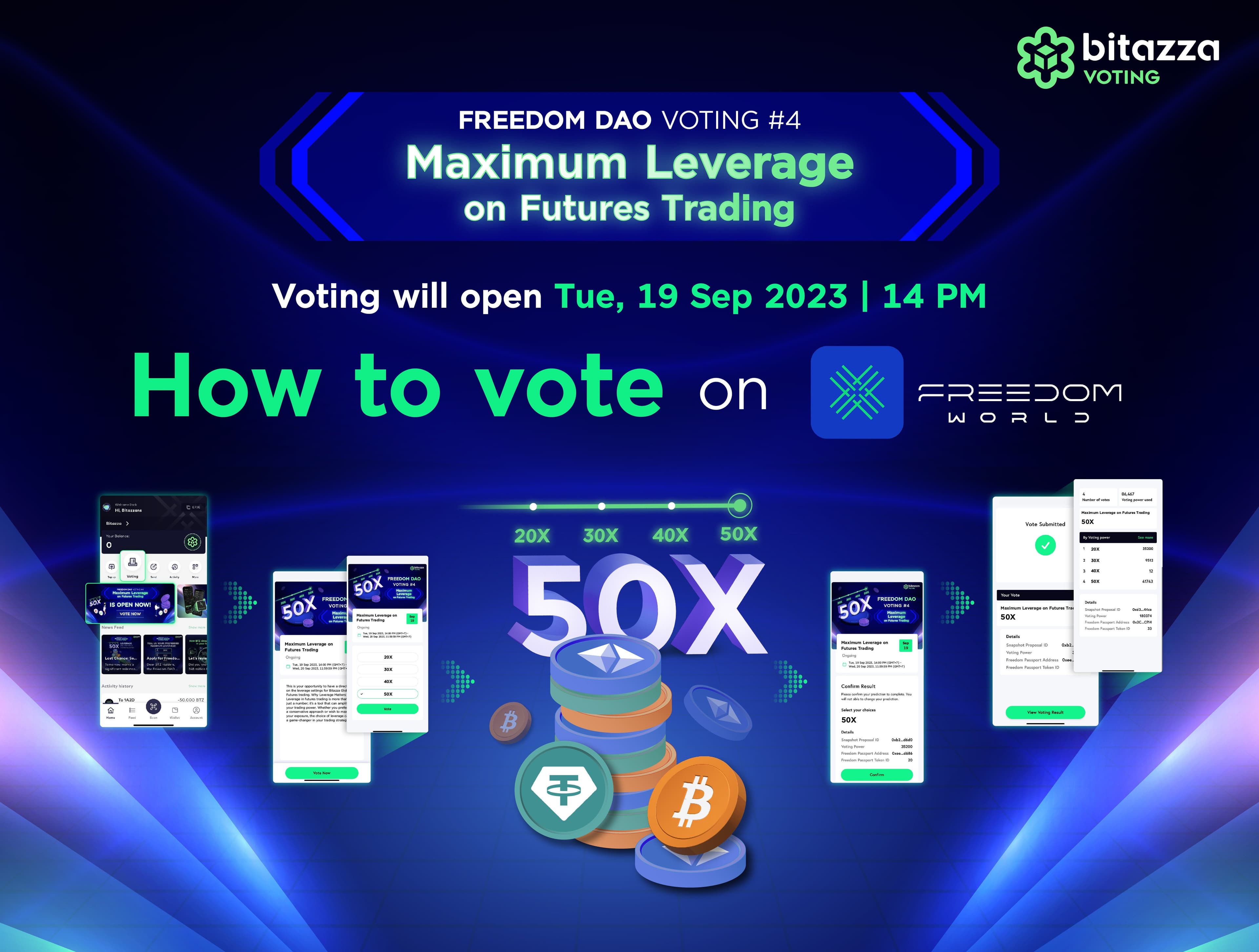 How to Vote on Freedom World App